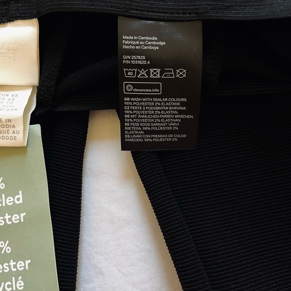 NWT H&M Slit-Hem Textured Legging Pants - Picture 10 of 15